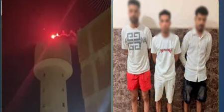 ضبط 3 أشخاص لإشعال ألعاب نارية أعلى محطة مياه بالقليوبية - وكالة البوصلة الإخبارية