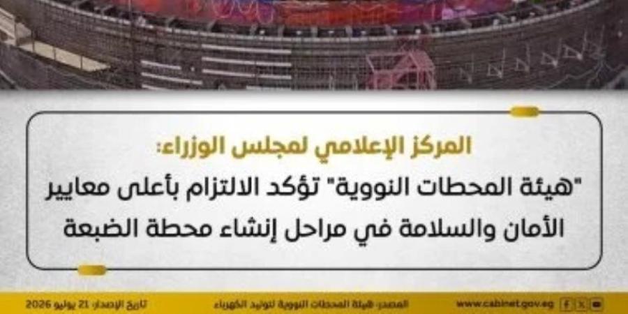 المحطات النووية: الالتزام بأعلى معايير الأمان والسلامة أثناء إنشاء محطة الضبعة - وكالة البوصلة الإخبارية