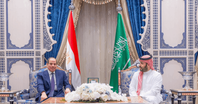 ولي العهد السعودي والرئيس المصري يناقشان مستجدات الأوضاع الإقليمية