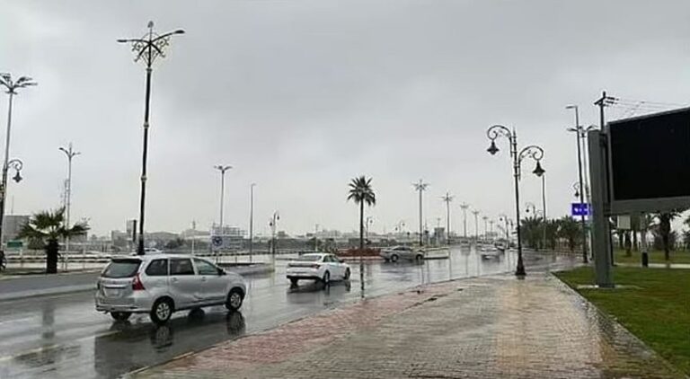 أمطار رعدية ورياح نشطة وزخات برد تعم عدة مناطق في المملكة الأحد المقبل