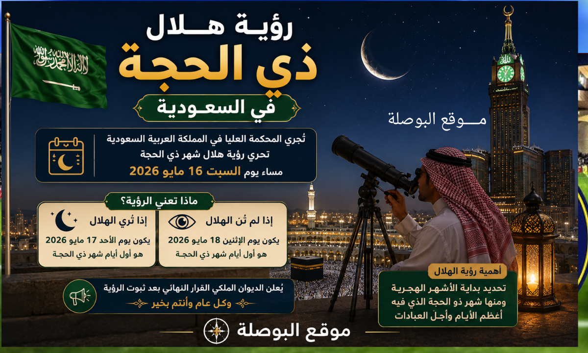 تحري هلال ذي الحجة اليوم
