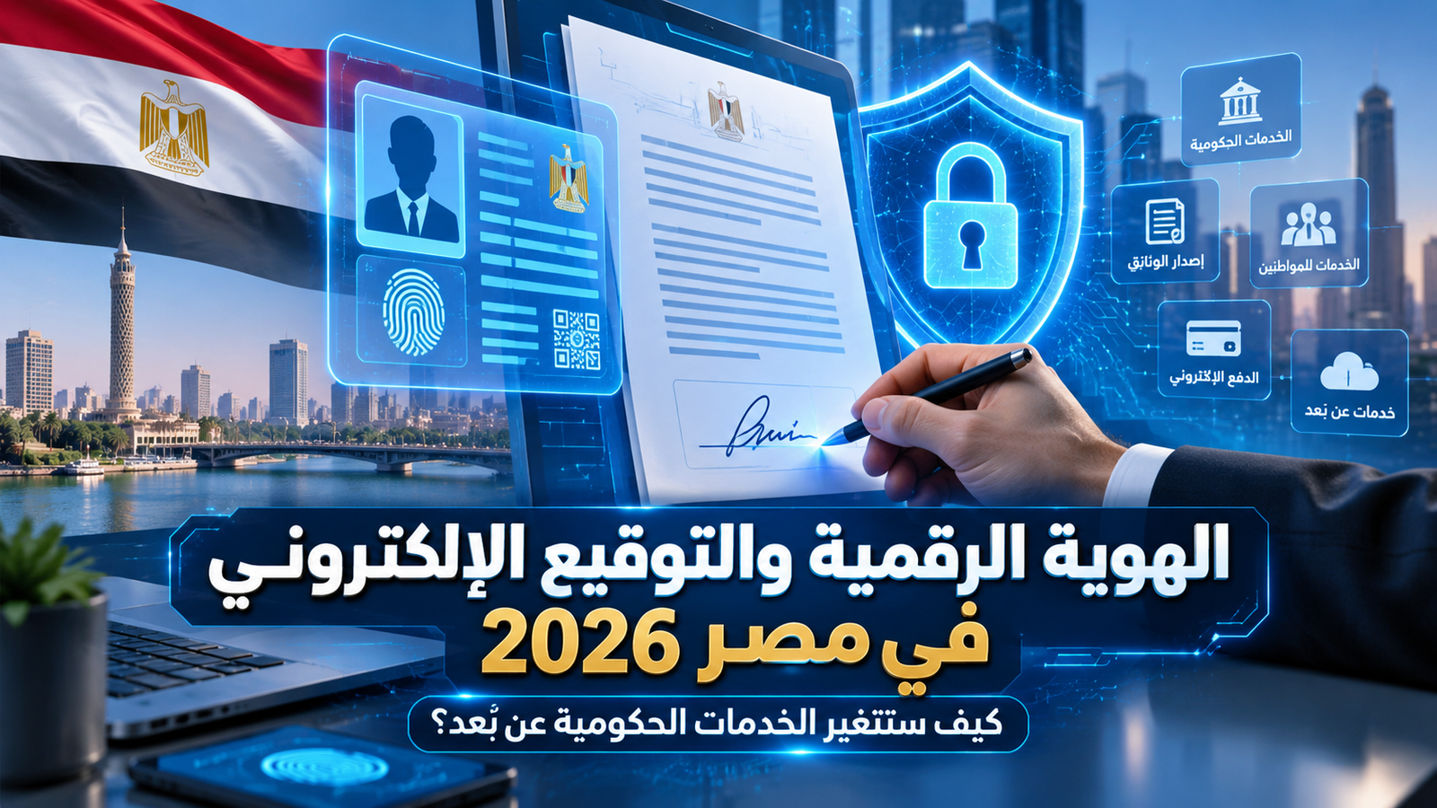 الهوية الرقمية والتوقيع الإلكتروني في مصر 2026.. كيف ستتغير الخدمات الحكومية عن بُعد؟
