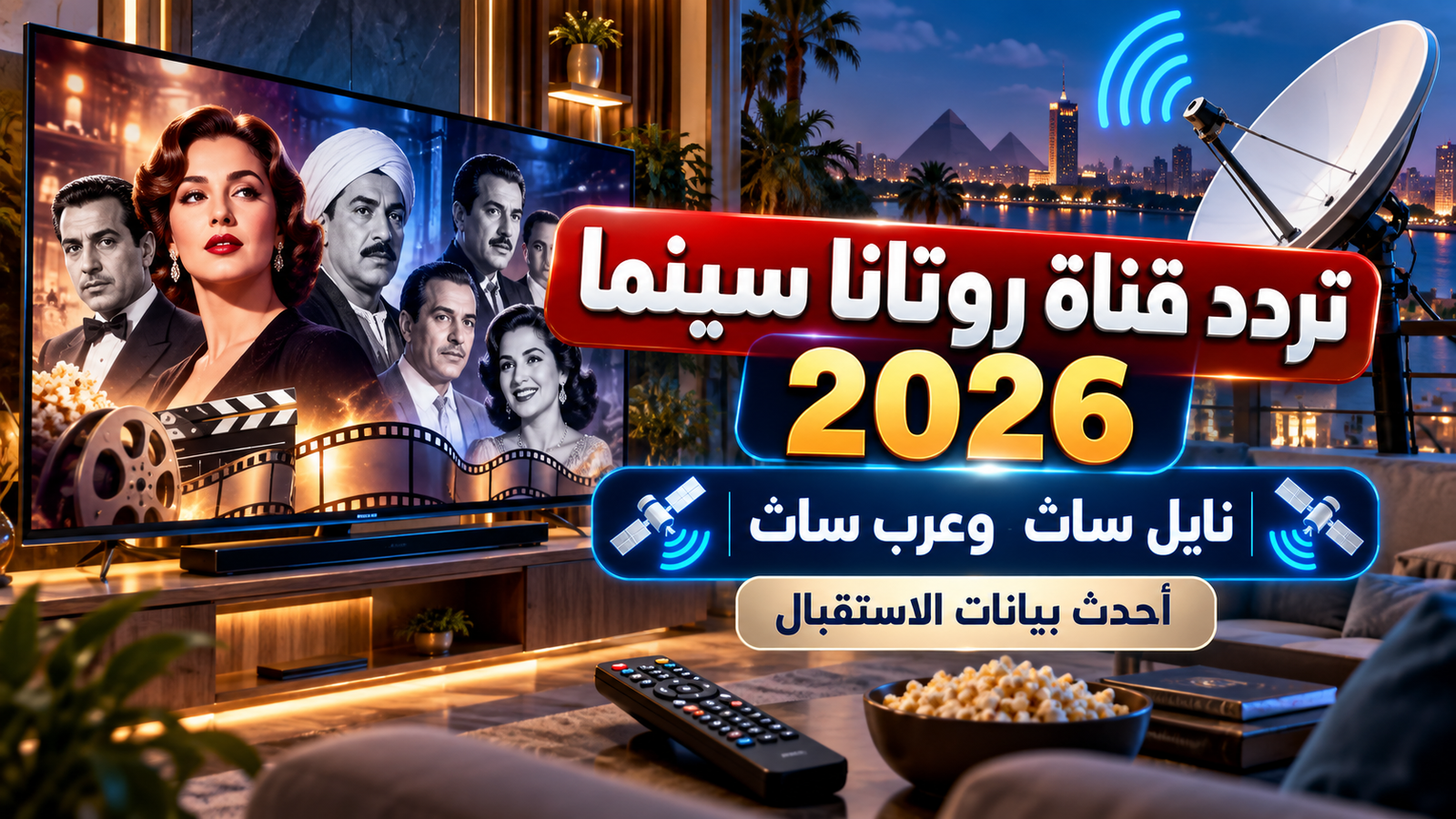 تردد قناة روتانا سينما 2026 على نايل سات وعرب سات.. أحدث بيانات الاستقبال