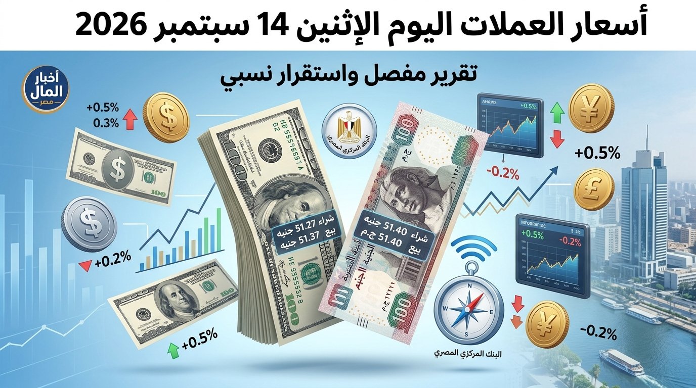 أسعار العملات اليوم الإثنين 14 سبتمبر 2026: ما الذي تؤكده البيانات عن الدولار واليورو والريال؟