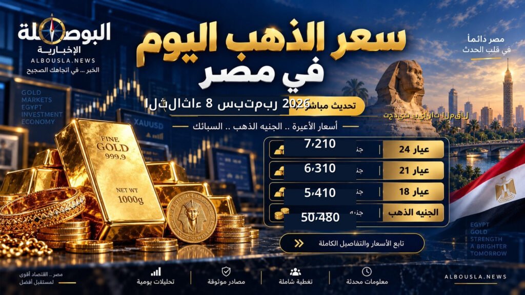 سعر الذهب اليوم 8 سبتمبر 2026