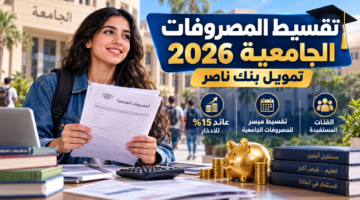 تقسيط المصروفات الجامعية 2026 من بنك ناصر