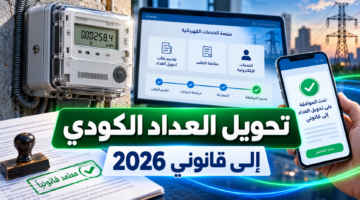 تحويل العداد الكودي إلى قانوني 2026