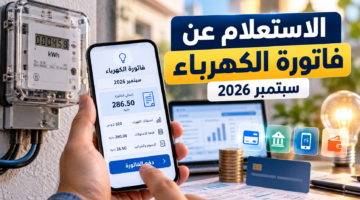 الاستعلام عن فاتورة الكهرباء سبتمبر 2026