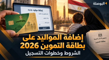 إضافة المواليد على بطاقة التموين 2026