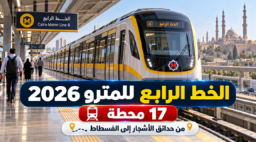 الخط الرابع للمترو 2026 خريطة 17 محطة من حدائق الأشجار إلى الفسطاط