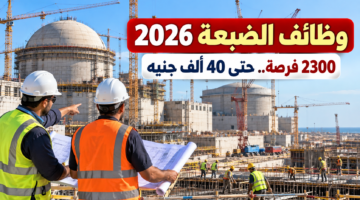 وظائف محطة الضبعة النووية 2026 و2300 فرصة برواتب تصل إلى 40 ألف جنيه