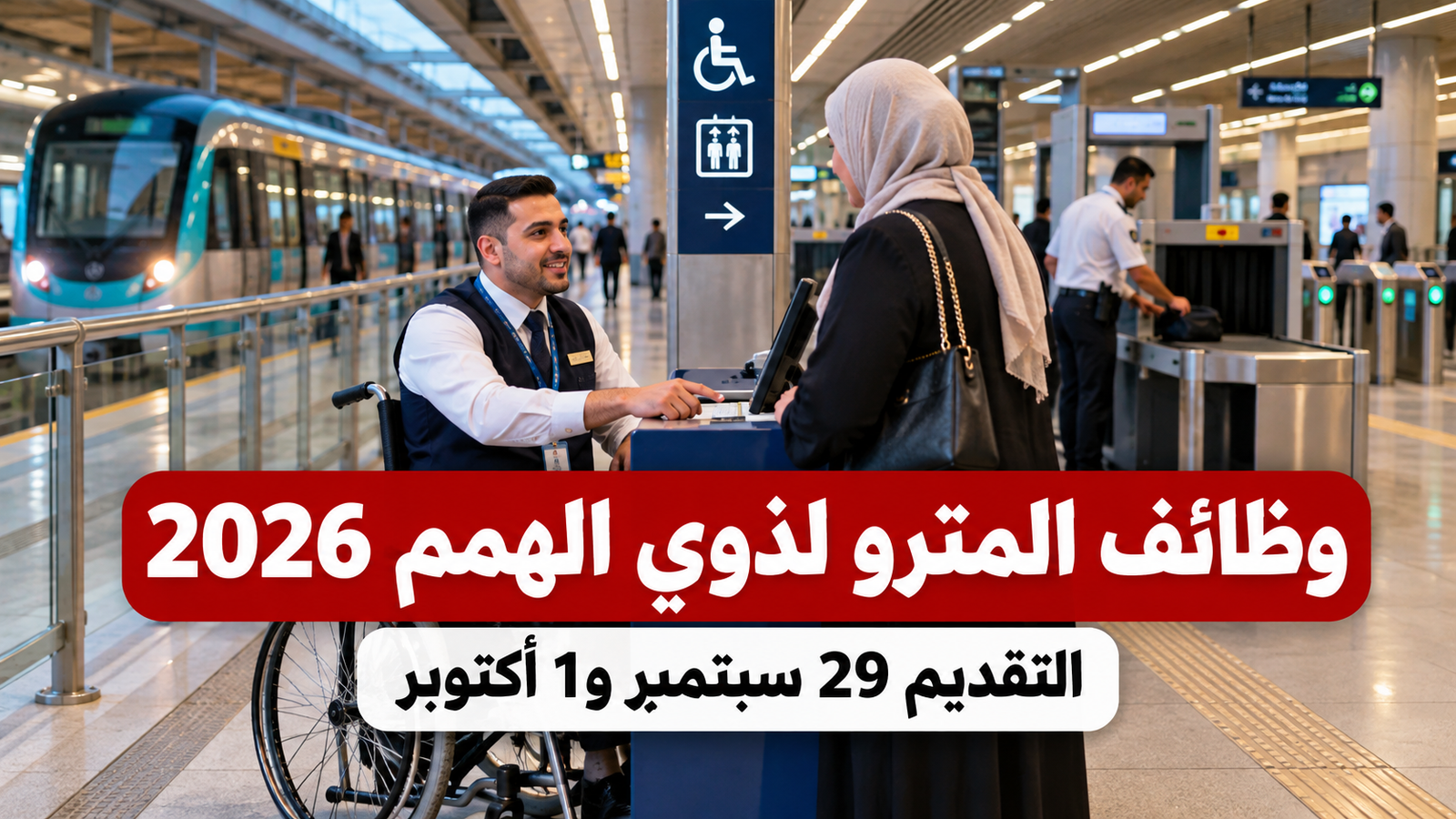 وظائف الخط الثالث للمترو والقطار الخفيف لذوي الهمم 2026.. التخصصات ومواعيد التقديم
