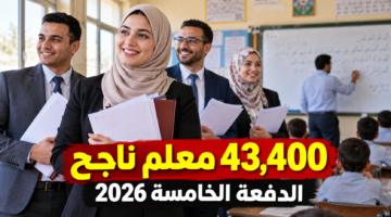 الدفعة الخامسة من مسابقة 30 ألف معلم 2026 و43,400 ناجح وخطوات التعاقد