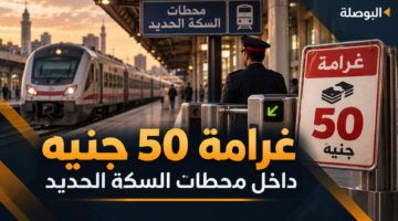غرامة 50 جنيه في محطات السكة الحديد
