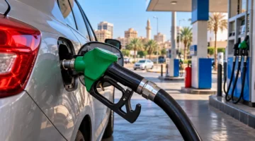 سيارة تتزود بالبنزين داخل محطة وقود – أسعار البنزين والسولار اليوم الاثنين 12 أكتوبر 2026