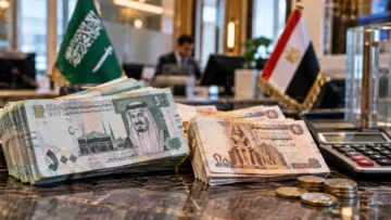 الريال السعودي والجنيه المصري داخل مكتب صرافة – سعر الريال السعودي اليوم الثلاثاء 13 أكتوبر 2026