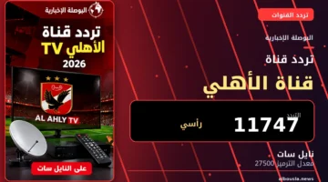 تردد قناة الأهلي TV 2026 على نايل سات - البوصلة الإخبارية