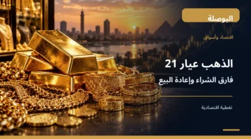 ذهب عيار 21 ومشغولات ذهبية توضح الفرق بين سعر الشراء وإعادة البيع