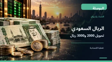 أوراق نقدية سعودية في صورة توضيحية لسعر الريال السعودي مقابل الجنيه المصري