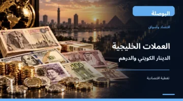 عملات خليجية في صورة توضيحية للدينار الكويتي والدرهم الإماراتي