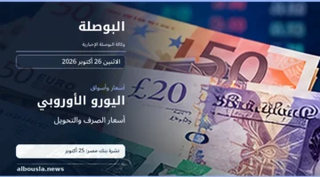 أوراق نقدية باليورو في صورة توضيحية لسعر اليورو مقابل الجنيه المصري