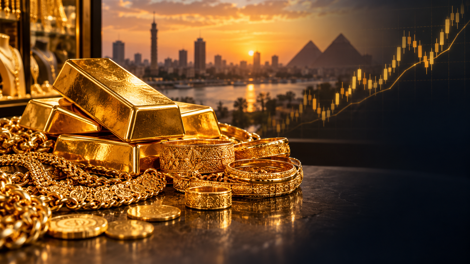 سعر الذهب في مصر صباح السبت 17 أكتوبر 2026.. آخر رصد لعيار 21 والجنيه الذهب