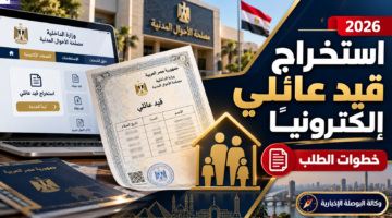 خطوات استخراج قيد عائلي إلكترونيًا في مصر من خدمات الأحوال المدنية