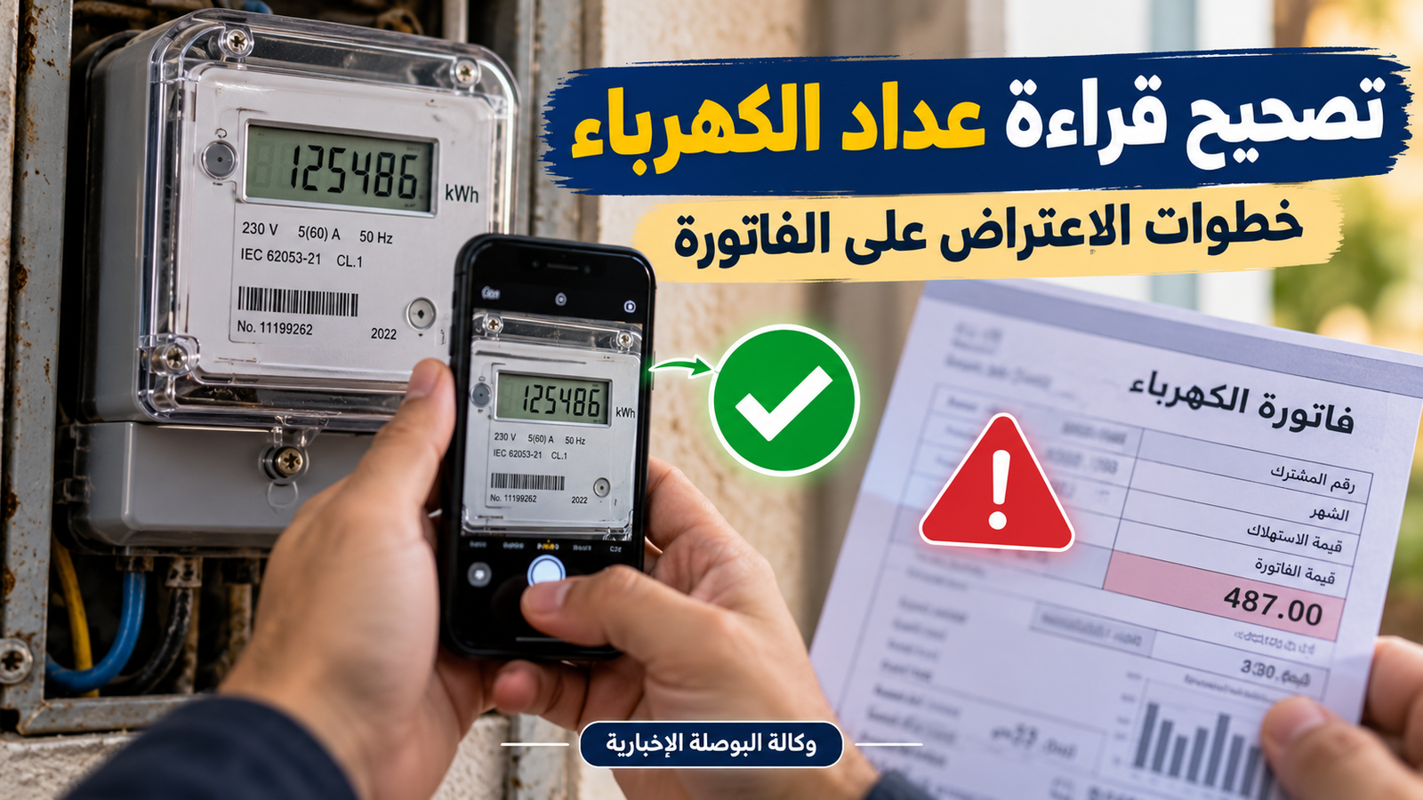 قراءة عداد الكهرباء المسجلة خطأ.. خطوات التصحيح والاعتراض على الفاتورة في مصر