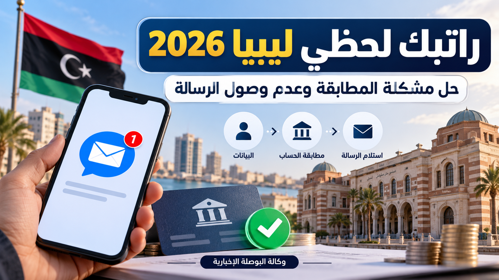راتبك لحظي في ليبيا: لماذا لا تظهر المطابقة أو رسالة المرتب؟ توضيح المصرف المركزي