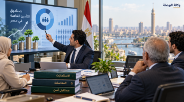 عرض إحصاءات وأصول صناديق التأمين الخاصة في مصر بصورة توضيحية