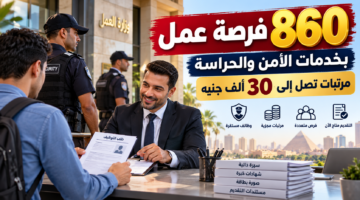 860 فرصة عمل بالأمن والحراسة برواتب تصل إلى 30 ألف جنيه ضمن وظائف وزارة العمل