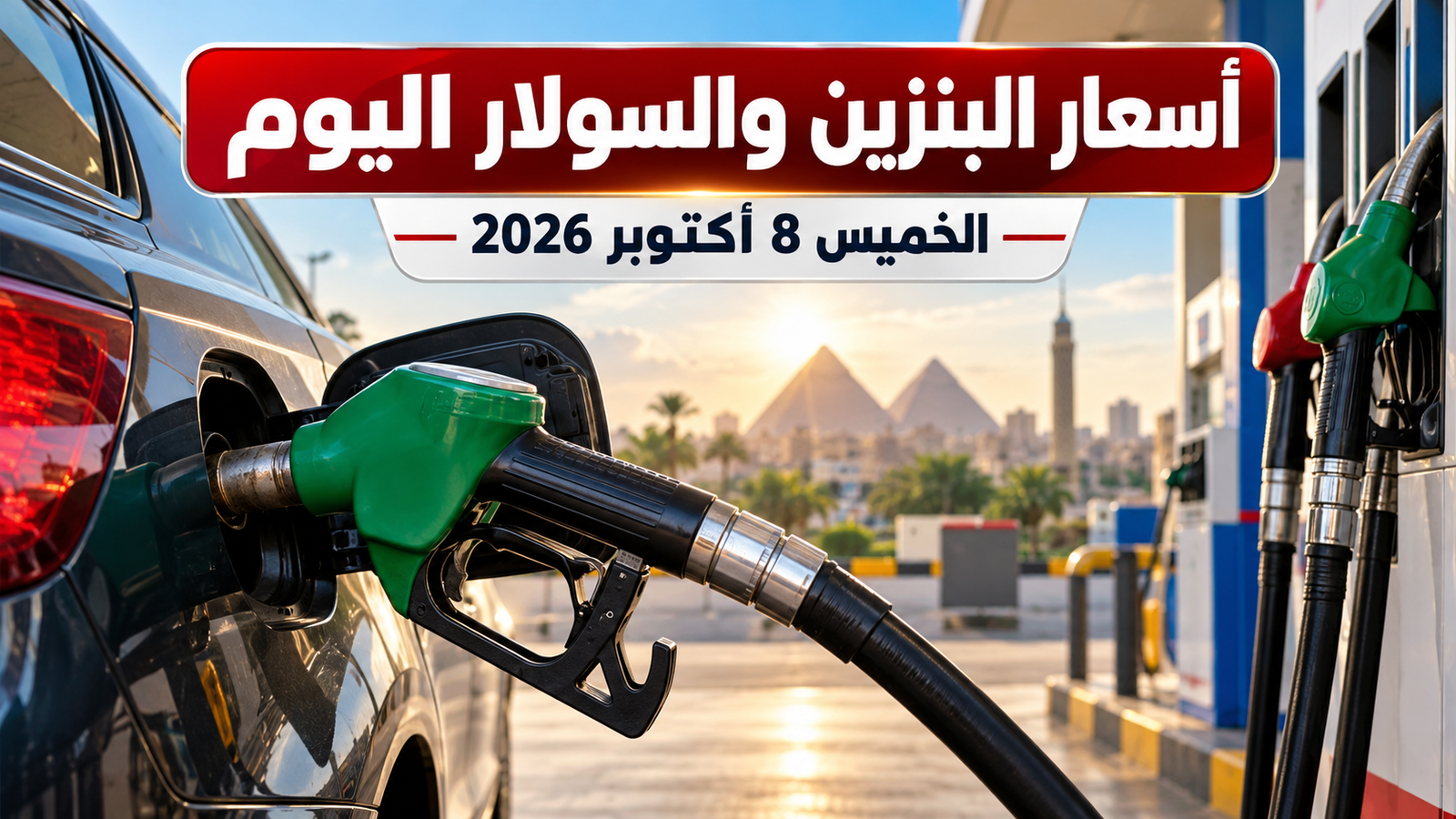أسعار البنزين والسولار اليوم الخميس 8 أكتوبر 2026 في مصر